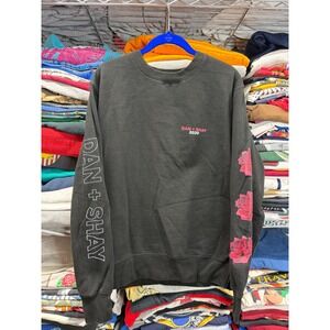 Dan + Shay 2020 Speechless Tour Sweatshirt Black Rose Graphic Mens Small
